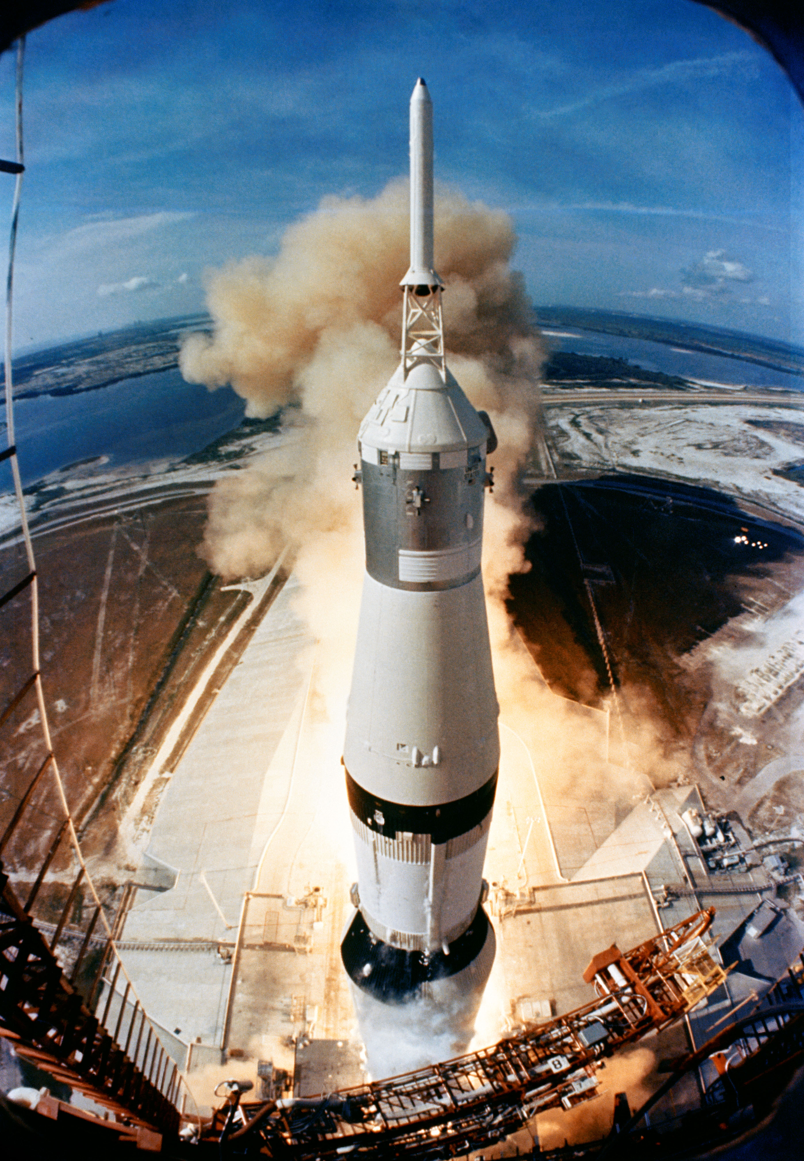 Apollo rocket launch