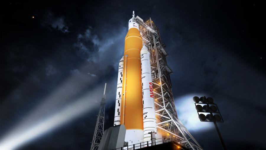 Artemis SLS Artist Rendition