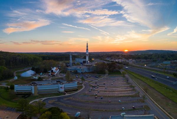 Aerial photo of Rocket Center