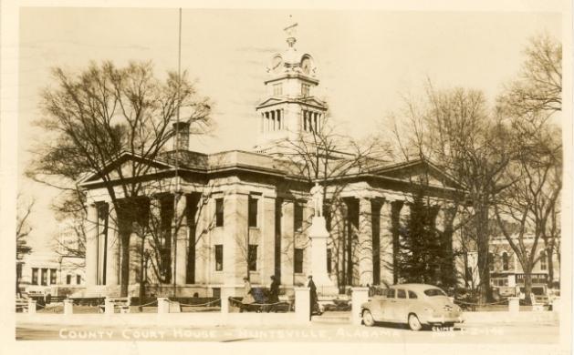 A photograph of the Old Huntsville Madison County Courthouse, built in 1914.