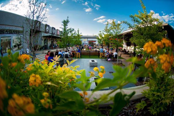 people dining outdoors