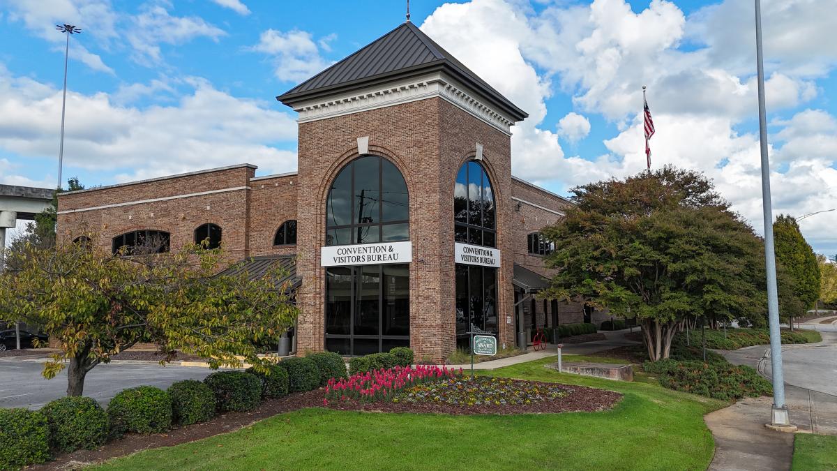 Huntsville Visitor Center building on a sunny day